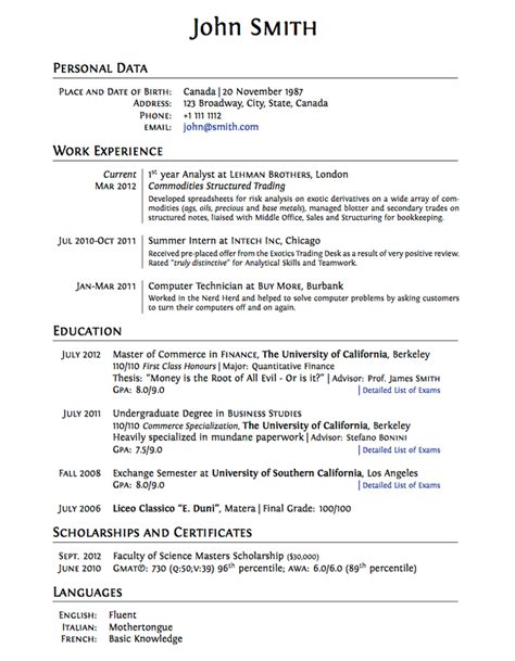 Your resume for a cleaning job, here are some good examples you can study: . Cv Template For Graduate Students - Sample Graduate ...