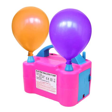 Electric Balloon Pump With Twin Nozzle Not Helium Tank Gas Party Force