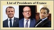 List of Presidents of France (1848 - 2024)