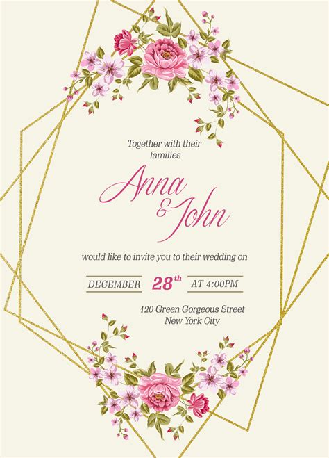 This free bundle comes with both a free wedding invitation template and a rsvp card template. Free Wedding Invitation Card Template & Mockup PSD | Designbolts