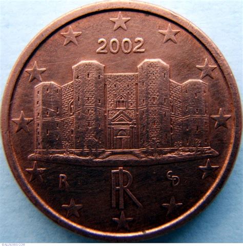 1 Euro Cent 2002 Euro 2002 Present Italy Coin 2166