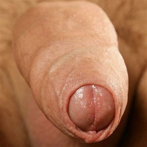 White Shemale Uncut Shaved Cock Close Up