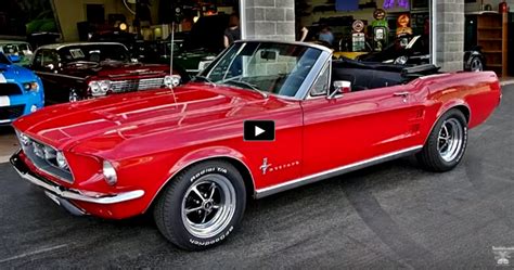 Candy Apple Red 1967 Mustang Convertible 289 4bbl Mustang Convertible