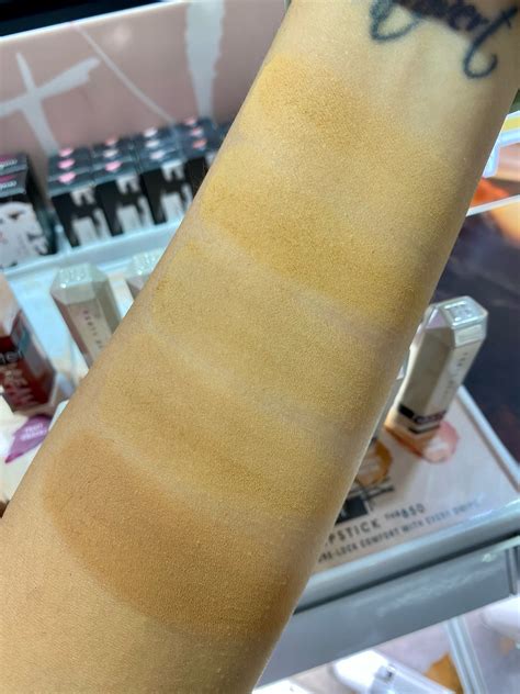 Fenty Beauty Pro Filtr Soft Matte Powder Foundation Swatches Of All