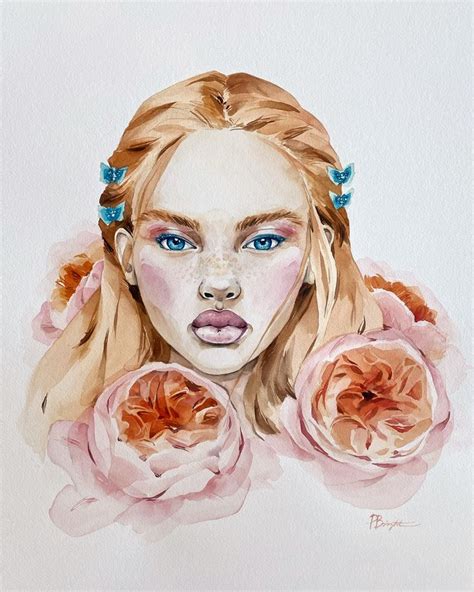 Polina Bright Art Gradient Polina Bright In 2020 Watercolor Art