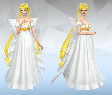 Princess Neo Queen Serenity Sims 4 Mods Clothes Sims 4 Anime Sims