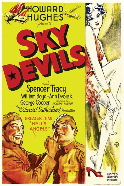 Sky Devils Poster Tracy Williams United Artists Sky