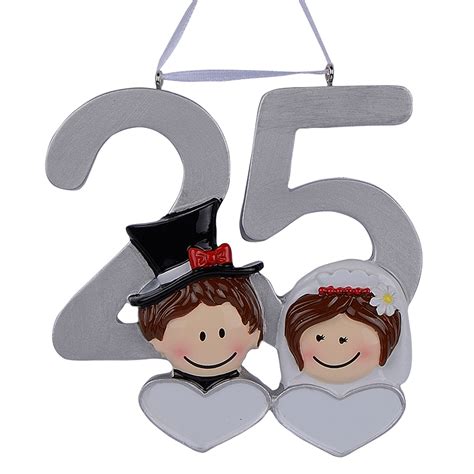 You've probably seen a regular fortune cookie, but this one is just a bit different. 25th Anniversary Couple Personalized Christmas Ornaments ...