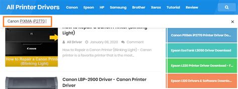 Please select the driver to download. How To Download And Install Canon Printer Drivers - All ...