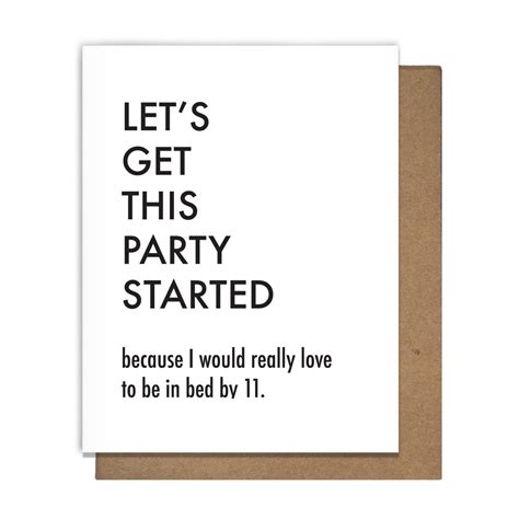 Funny Birthday Card Lets Get This Party Started Birthday Cards For