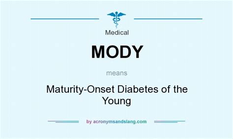 Mody is a rare cause of diabetes (1% of all cases) and is frequently misdiagnosed as type 1 diabetes (t1dm) or type 2 diabetes (t2dm). MODY - Maturity-Onset Diabetes of the Young in Medical by ...