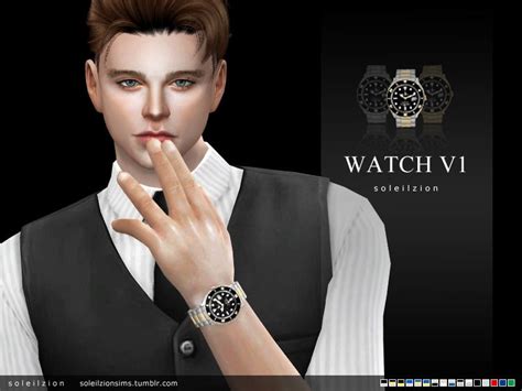Watch V1 Sst16 Swatches Teen Elder Male Base Game Compatible