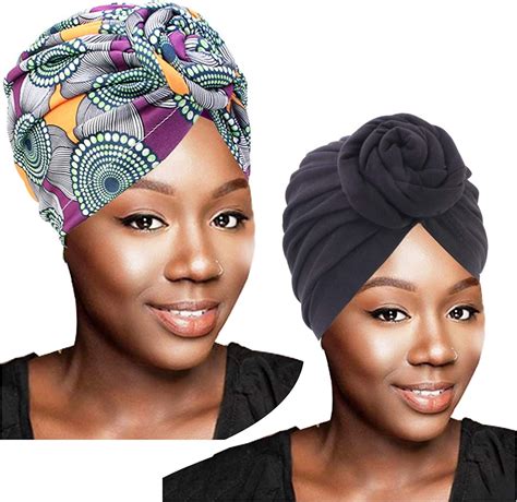 African Head Wraps African Wax Print Head Scarfturban Hats For Women Clothing