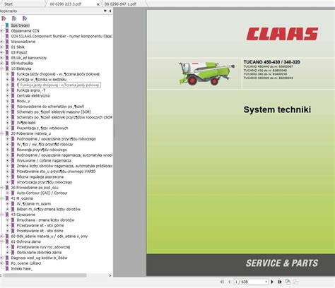 Claas Combine Harvester Tucano 450 430 340 320 Pl Technical System