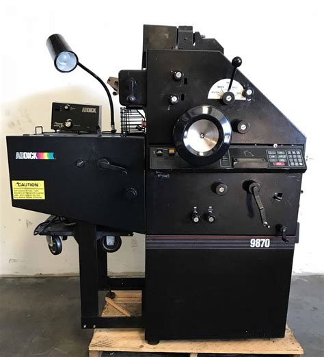 Lot 17 Ab Dick 9870 Offset Press With Crestline Dampening 13 X 18 Wirebids