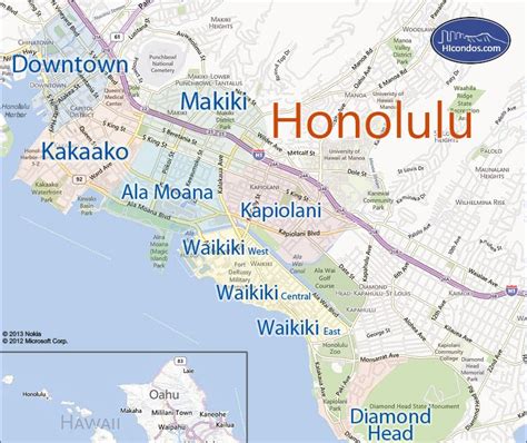 Map Of Honolulu Hawaii Terminal Map