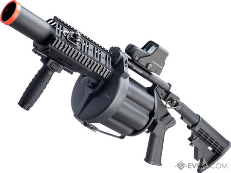 Ics Mgl Full Size Airsoft Revolver Grenade Launcher Color Black Gen Airsoft Guns Grenade