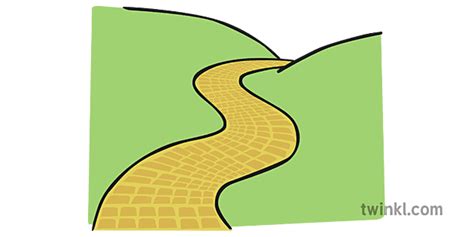 Yellow Brick Road Illustration Twinkl