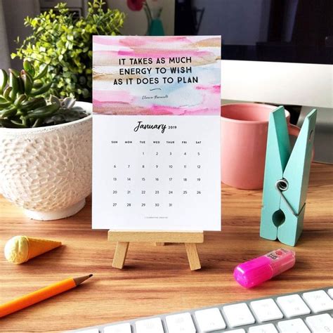 Positive Quotes Desk Calendar 2021 Newreay