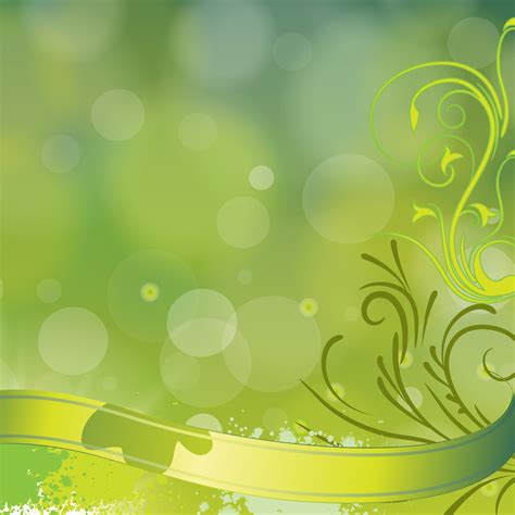 Green Floral Vector Background Vector Art And Graphics