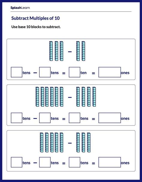 Tens And Ones Place Value Base Ten Blocks Worksheets 54 Off