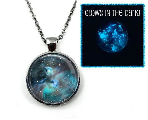 Glow In The Dark Orion Galaxy Necklace Glowing Orion Nebula Etsy