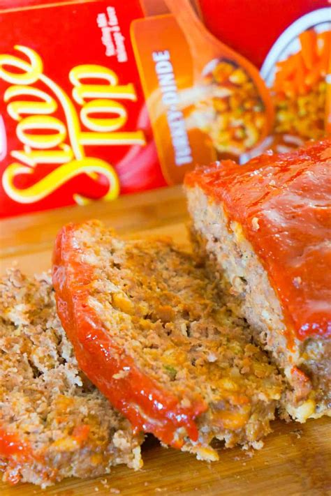 Mixed them together, and used just 1 cup in the mix. Meatloaf with Stuffing - This is Not Diet Food