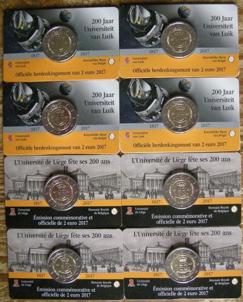 Belgio 2 Euro 2017 Universiteit Luik In Coincard 8 Stuks Catawiki