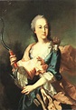 Countess Palatine Elisabeth Auguste of Sulzbach (1721-1794) as Diana ...