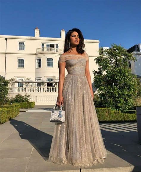 Priyanka Chopra Is A Stunner In An Embellished Off Shoulder Gown From