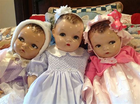 Three Of My Favorites Flirty Eye Composition Baby Dolls Circa 1930s