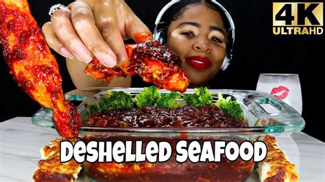ASMR Deshelled Seafood Boil L Big Bites L Deshelled King Crab Legs In