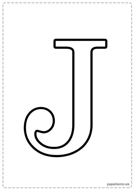 Alfabeto Letra J