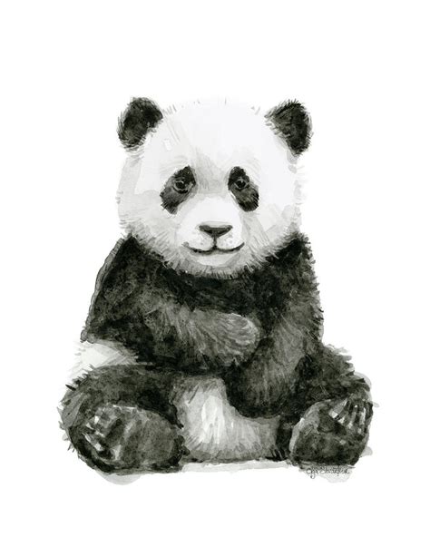 Cute Watercolor Panda