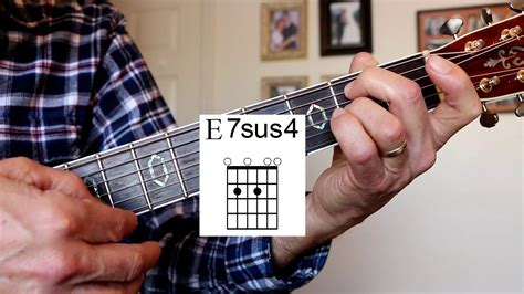 E7sus4 Open Position Guitar Chord Youtube