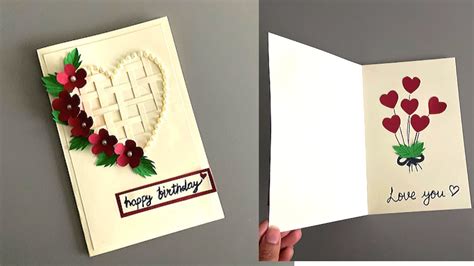 Beautiful Handmade Card For Birthday Anniversary DIY Card Making Idea