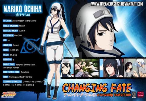 Nariko Uchiha Bio Card Changing Fate Part 2 By Dreamchaser21 On