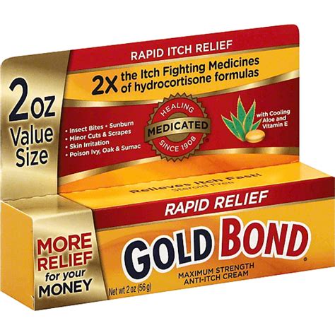 Gold Bond Maximum Relief Anti Itch Cream Rubs And Ointment Reasors