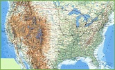 Large detailed map of USA with cities and towns