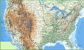 Large detailed map of USA with cities and towns