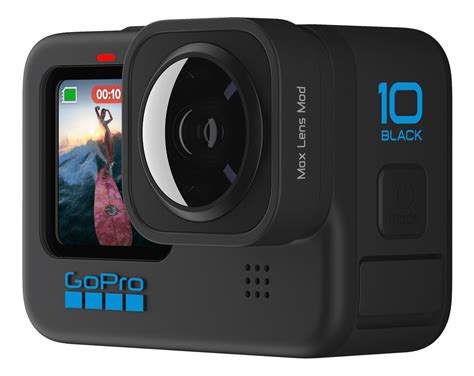 Max Lens Mod Hero10 And 9 Black Action Camera Gopro