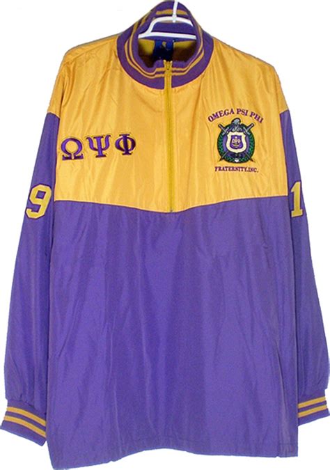 Buffalo Dallas Omega Psi Phi Escutcheon Shield Mens Track Jacket