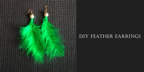 How To Make Feather Earrings A Very Simple And Easy Method Feather Earrings Jewelry Making