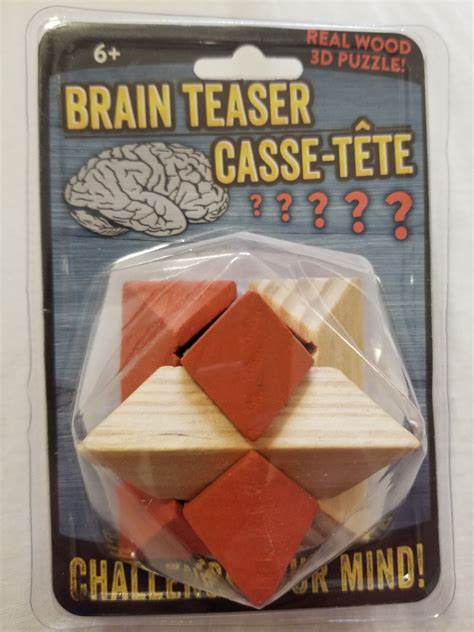 Puzzles Real Wood 3d Puzzle Brain Teaser Casse Tete 3x3 With