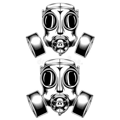 Gas Mask Stock Vector Illustration Of Line Isolated 218153537