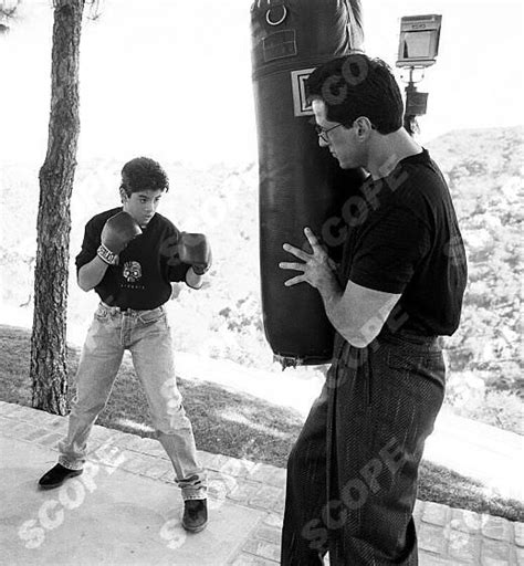 Intimate Pictures Of Sylvester Stallone And Son Sage At Home By Steve