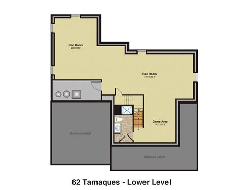 62 Tamaques Basement Floor Plan Color Premier Design Custom Homes