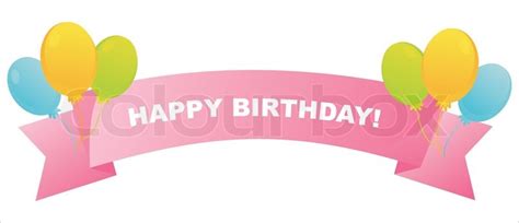 Download Colorful birthday ribbon | Stock Vector | Colourbox
