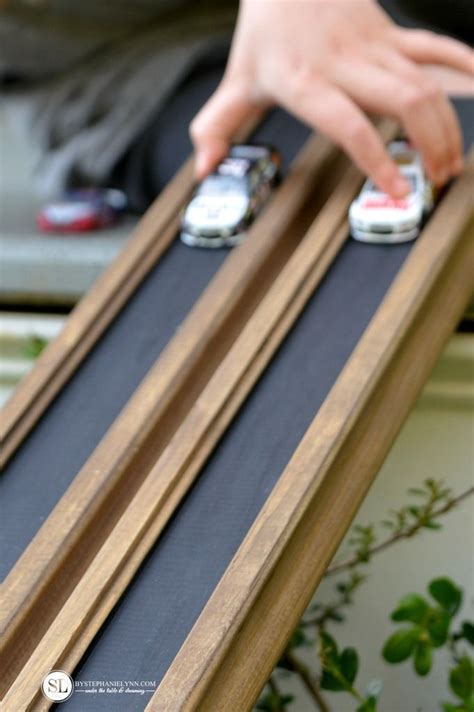 Wall tracks is a wall mounted track play system. Wooden Race Track Ramp | Toy car racing, DIY toys and Race ...