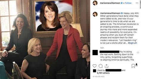 Marianne Williamson Was Left Out Of A Photo Shoot Of The Women Running